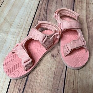 Cat & Jack Sandals Velcro Closure Pink Size 11